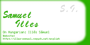 samuel illes business card